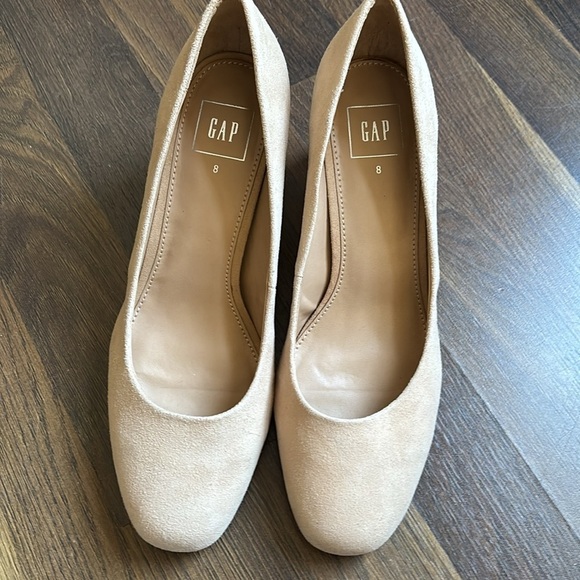 New GAP Women's Light Pink/tan Block Heel Shoes‎ - Picture 6 of 7
